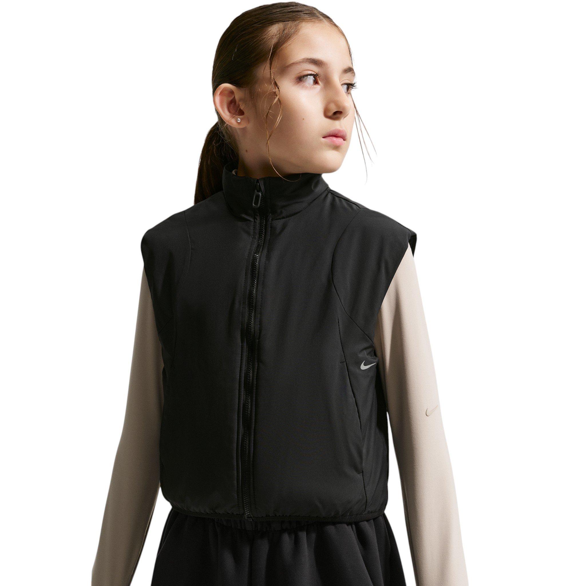 Nike Big Girls' MAVN STORM-Fit Gilet Vest - Black - BLACK